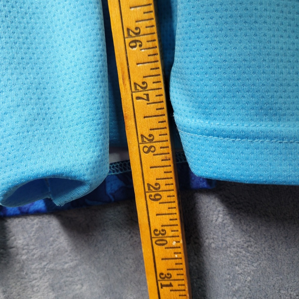 Habit Mens Medium Blue Quarter Zip‎ Long Sleeve Solar Factor Shirt - Picture 8 of 8